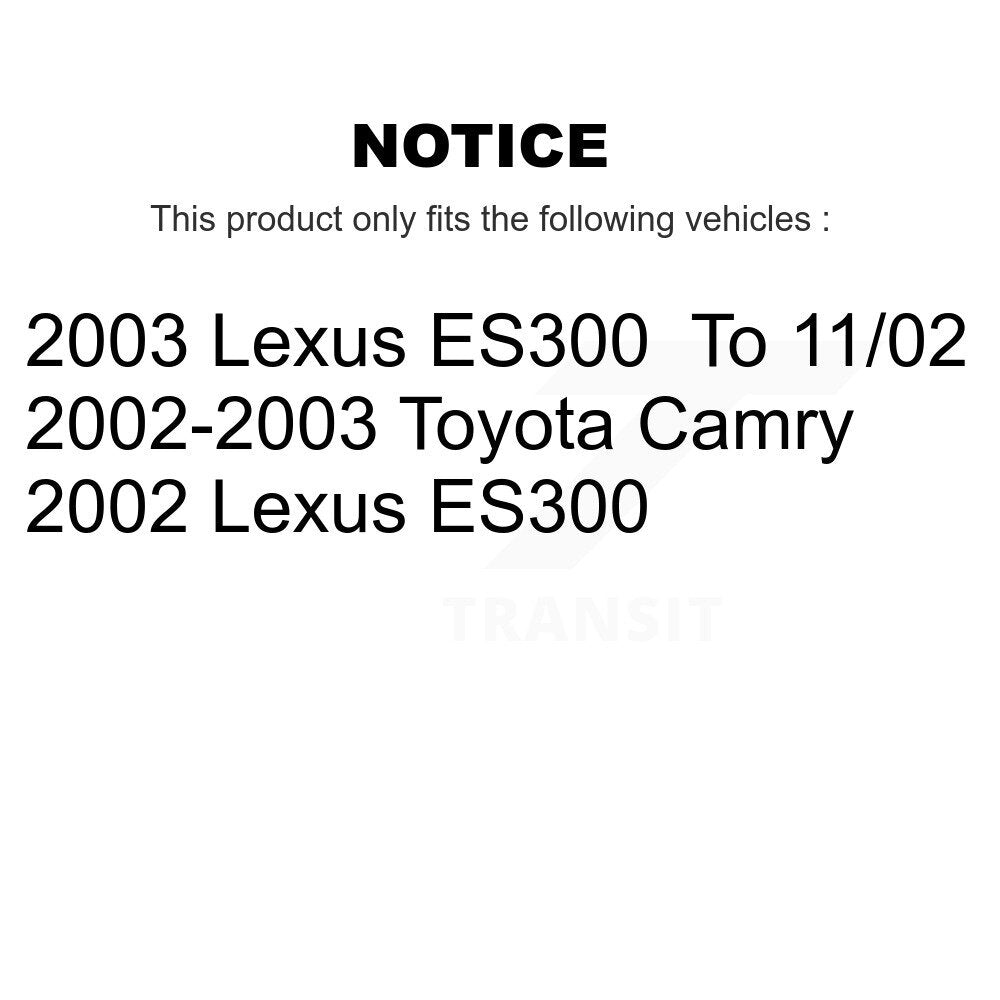 Kit de bras de commande inférieur et de liaison, roulement avant droit, pour Toyota Camry Lexus ES300