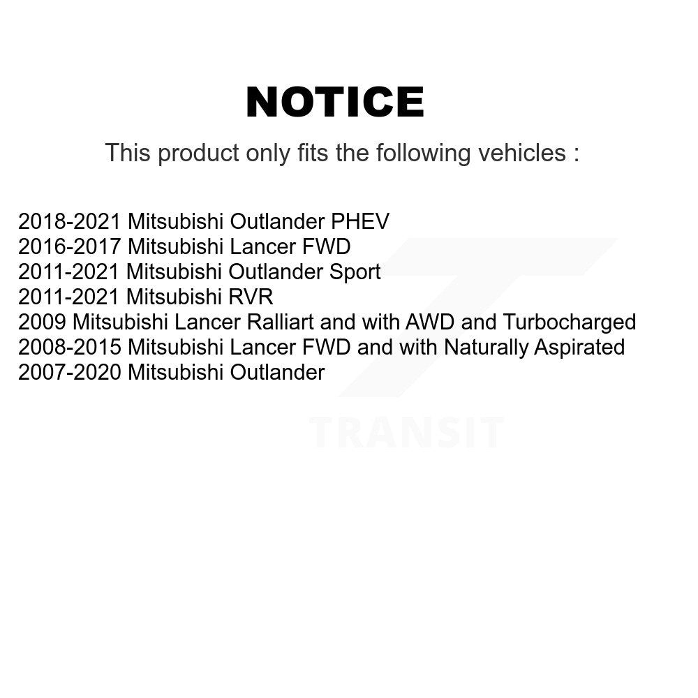 Kit de biellette et de liaison de bras inférieur de roulement avant droit, pour Mitsubishi Outlander