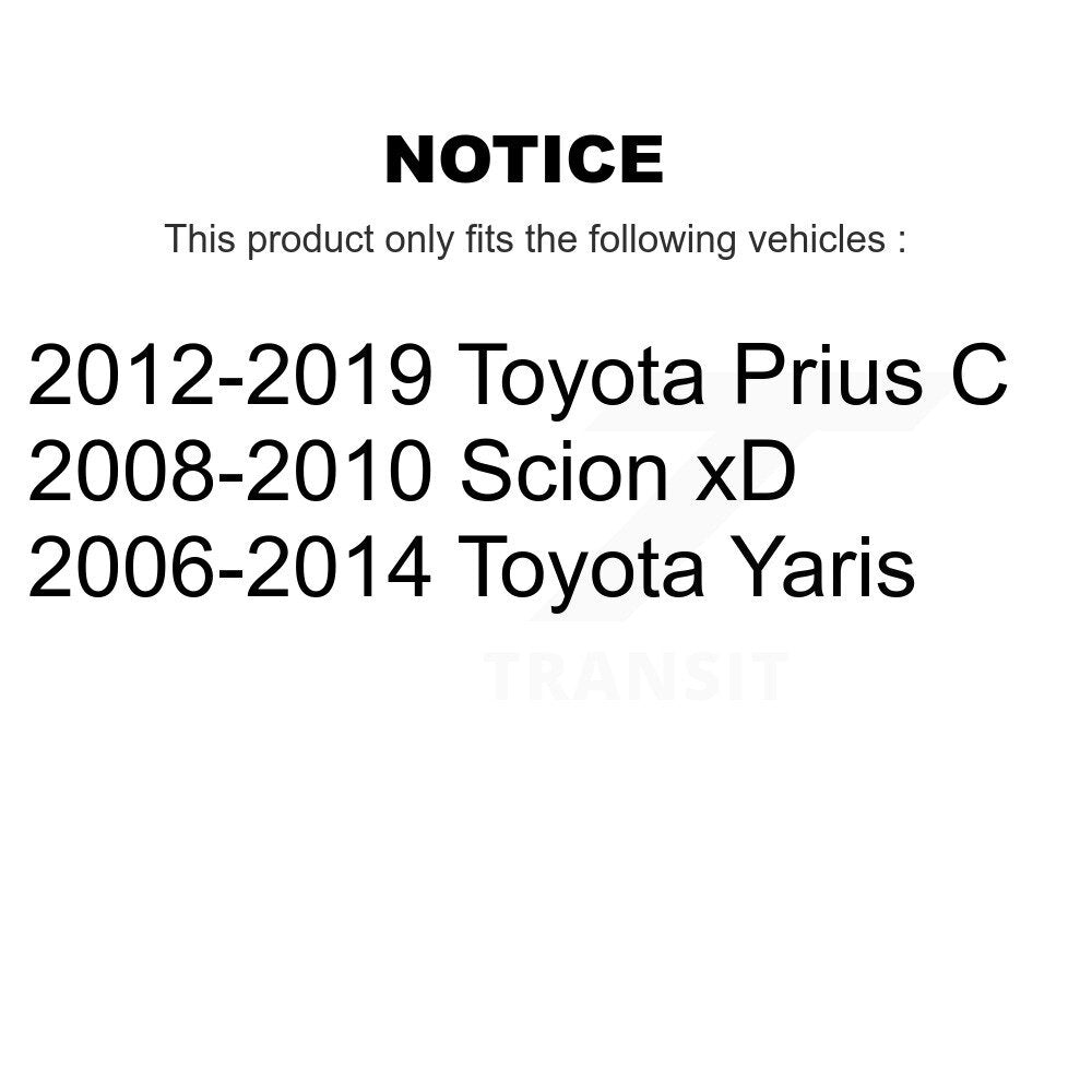 Paire d'amortisseurs de Suspension arrière pour Toyota Yaris Prius C Scion xD