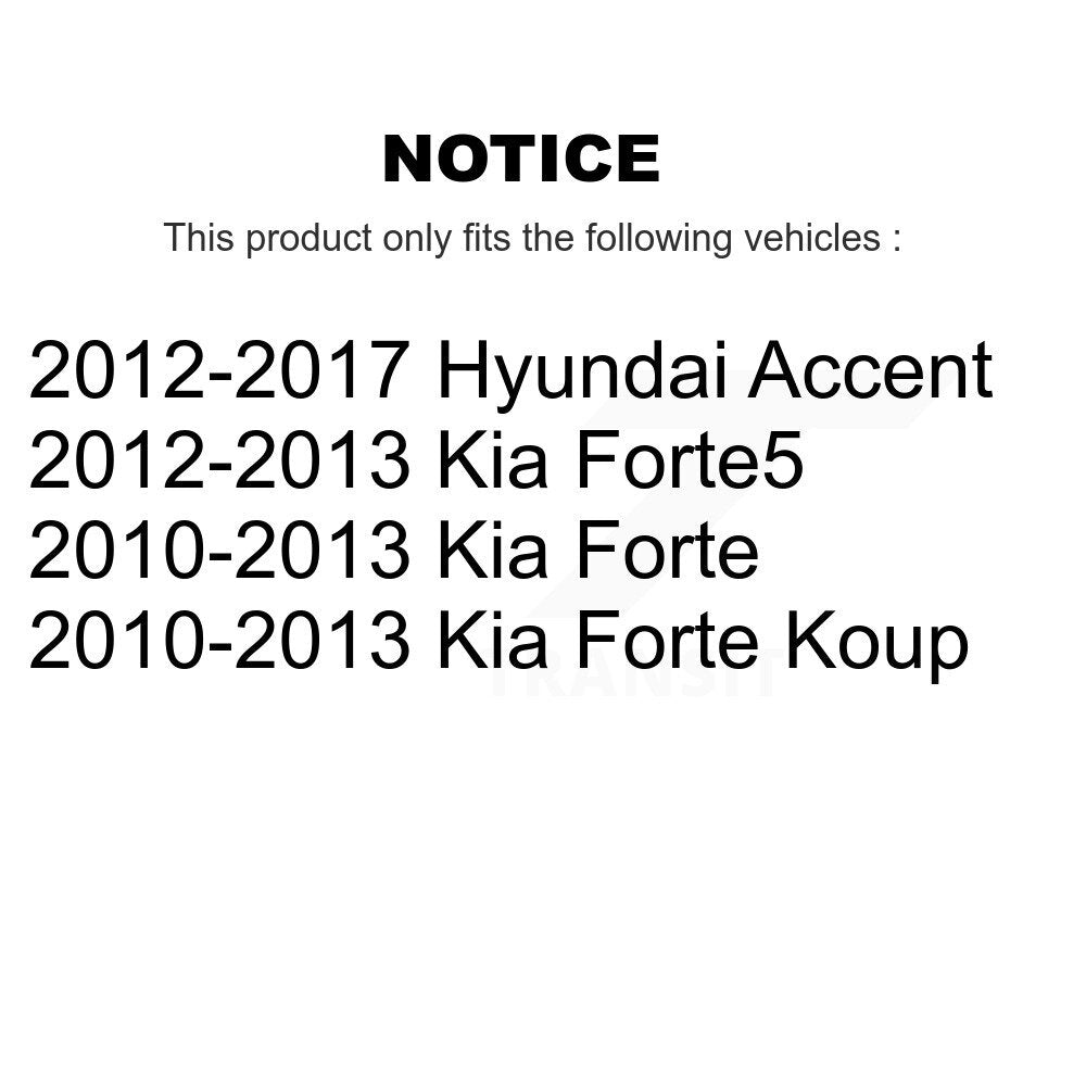 Paire d'amortisseurs de Suspension arrière, pour Hyundai Accent Kia Forte koup Forte5