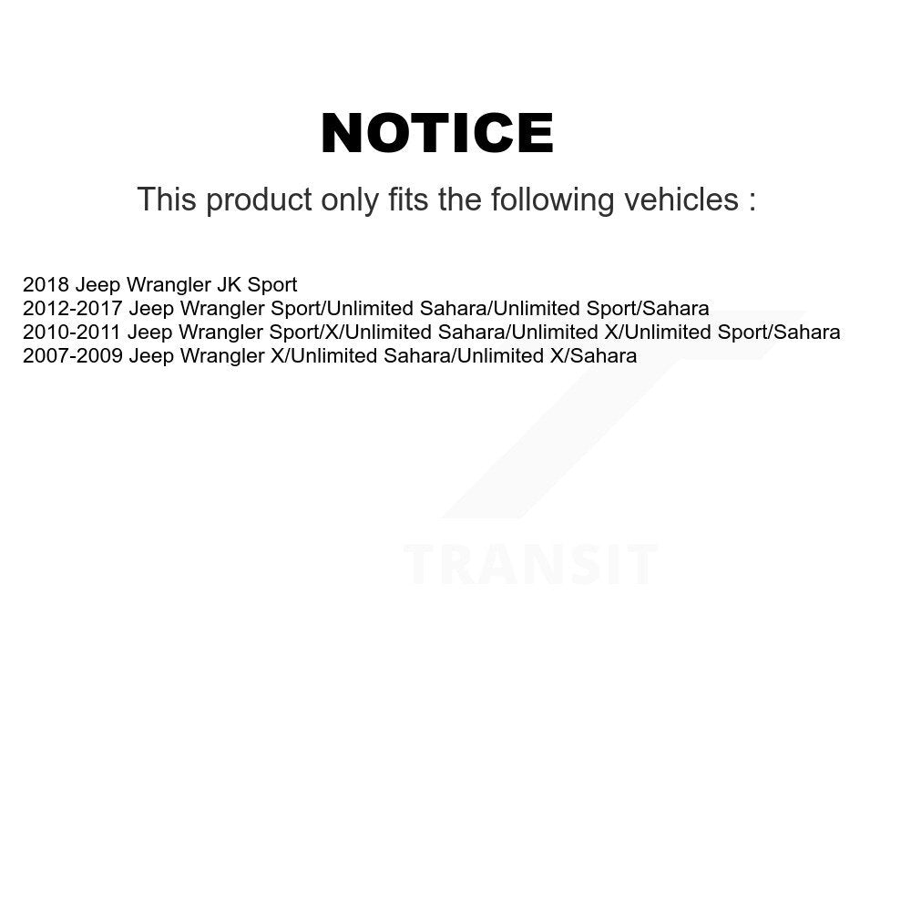 Paire d'amortisseurs de suspension avant pour Jeep Wrangler JK K78-100650
