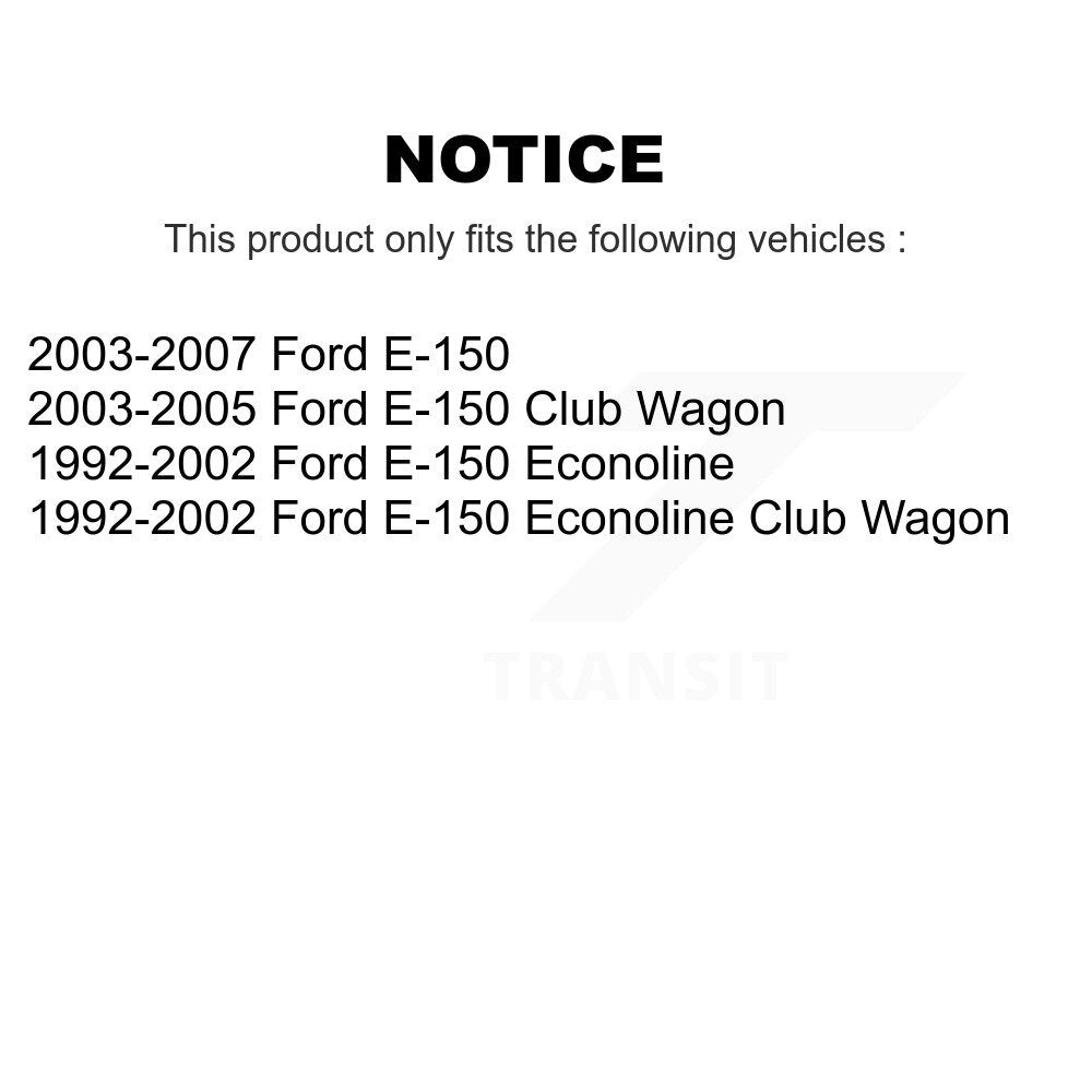 Paire d'amortisseurs de Suspension avant pour Ford E-150 Econoline Club Wagon
