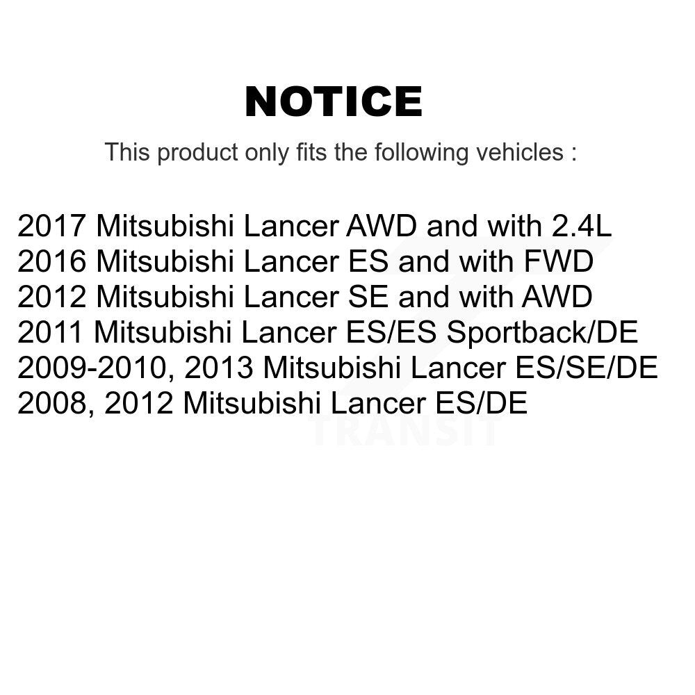 Paire de jambes de suspension arrière pour Mitsubishi Lancer K78-100725