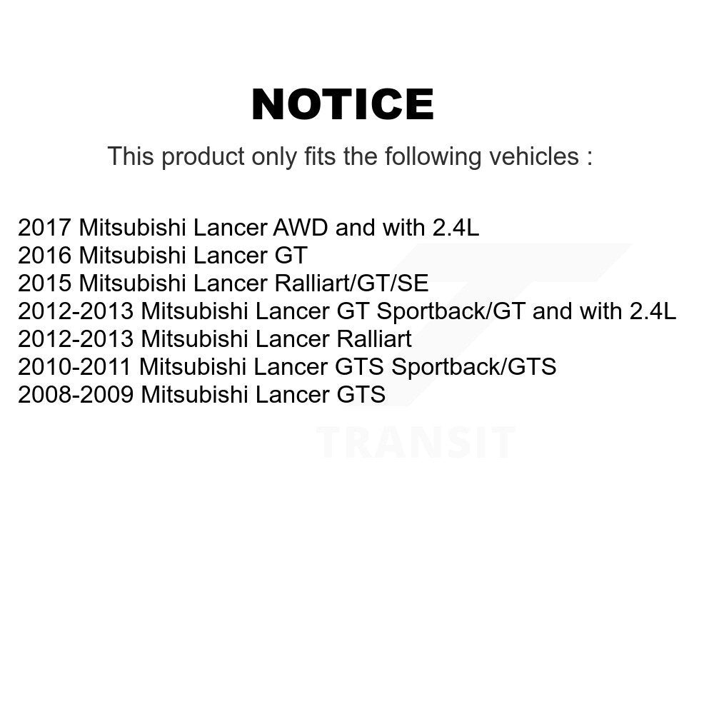 Kit de jambes de suspension avant pour Mitsubishi Lancer K78-100791