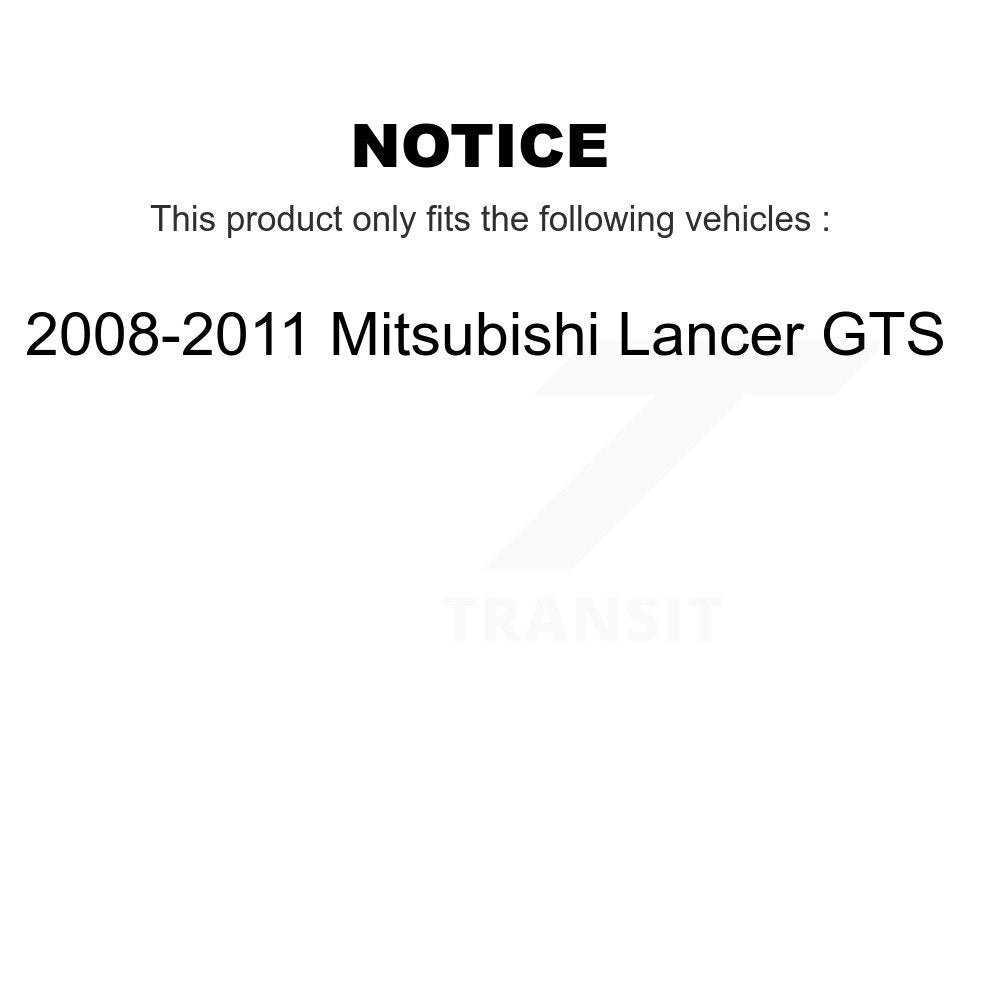 Kit complet de ressorts hélicoïdaux pour amortisseurs avant, pour Mitsubishi Lancer GTS 2008 – 2011