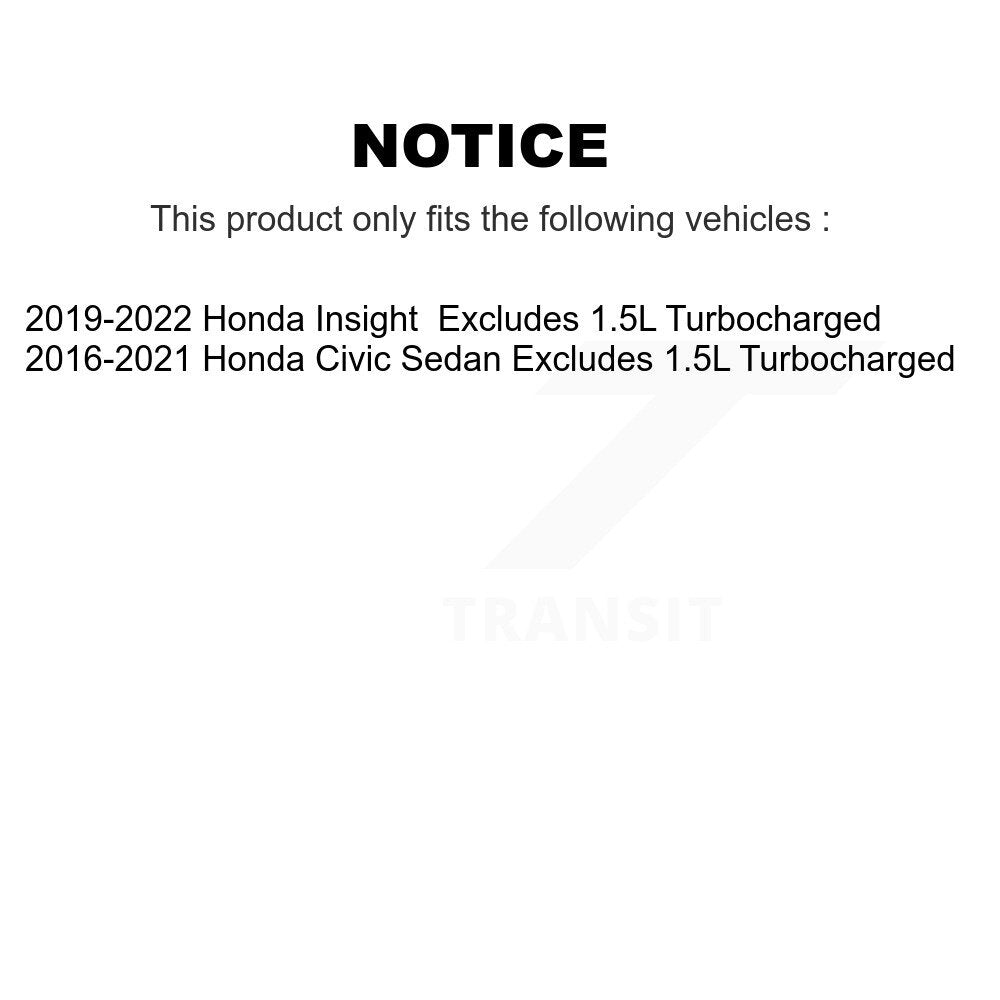 Le kit de jambe de force avant et de ressorts hélicoïdaux pour Honda Civic Insight exclut le turbocompresseur de 1,5 L