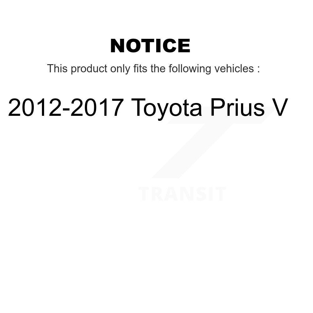 Kit complet d'amortisseurs avant et arrière et ressorts hélicoïdaux, pour Toyota Prius V 2012 – 2017