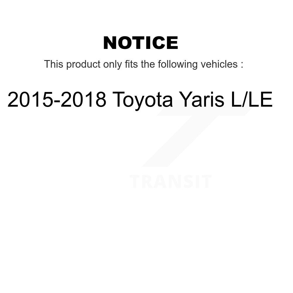 Kit de roulement de moyeu de matériel de tambour et de chaussures de cylindres de roue arrière pour Toyota Yaris L L