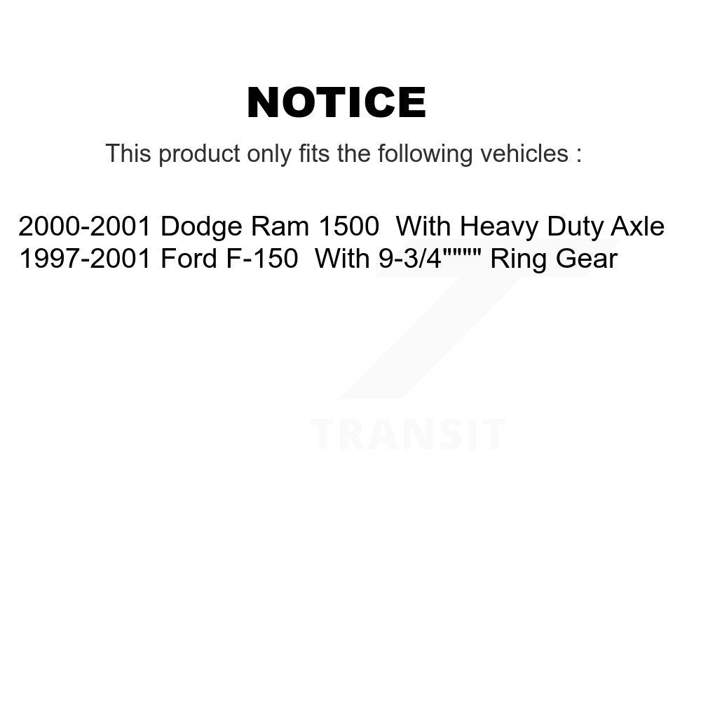Kit de roulements pour cylindres de roue arrière et chaussures de tambour, pour Ford F-150 Dodge Ram 1500
