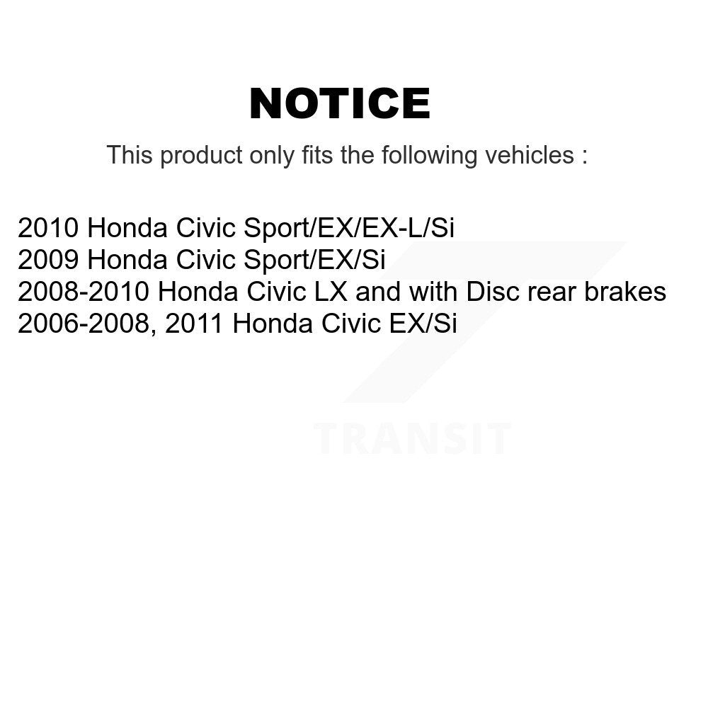 Kit d'assemblage de cylindres de roue arrière et de roulement de moyeu pour Honda Civic K7D-101889