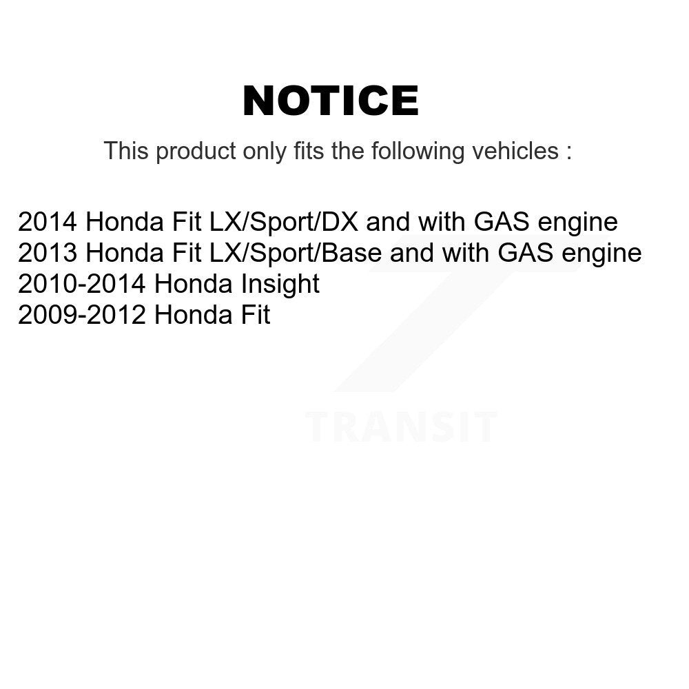 Kit d'assemblage de cylindres de roue arrière et de roulement de moyeu pour Honda Fit Insight