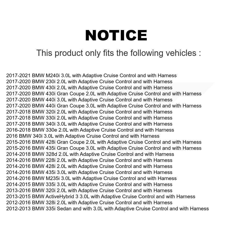Kit de capteur de roulement de moyeu de roue avant, pour BMW 328i M235i 335i 320i M240i 228i 435i