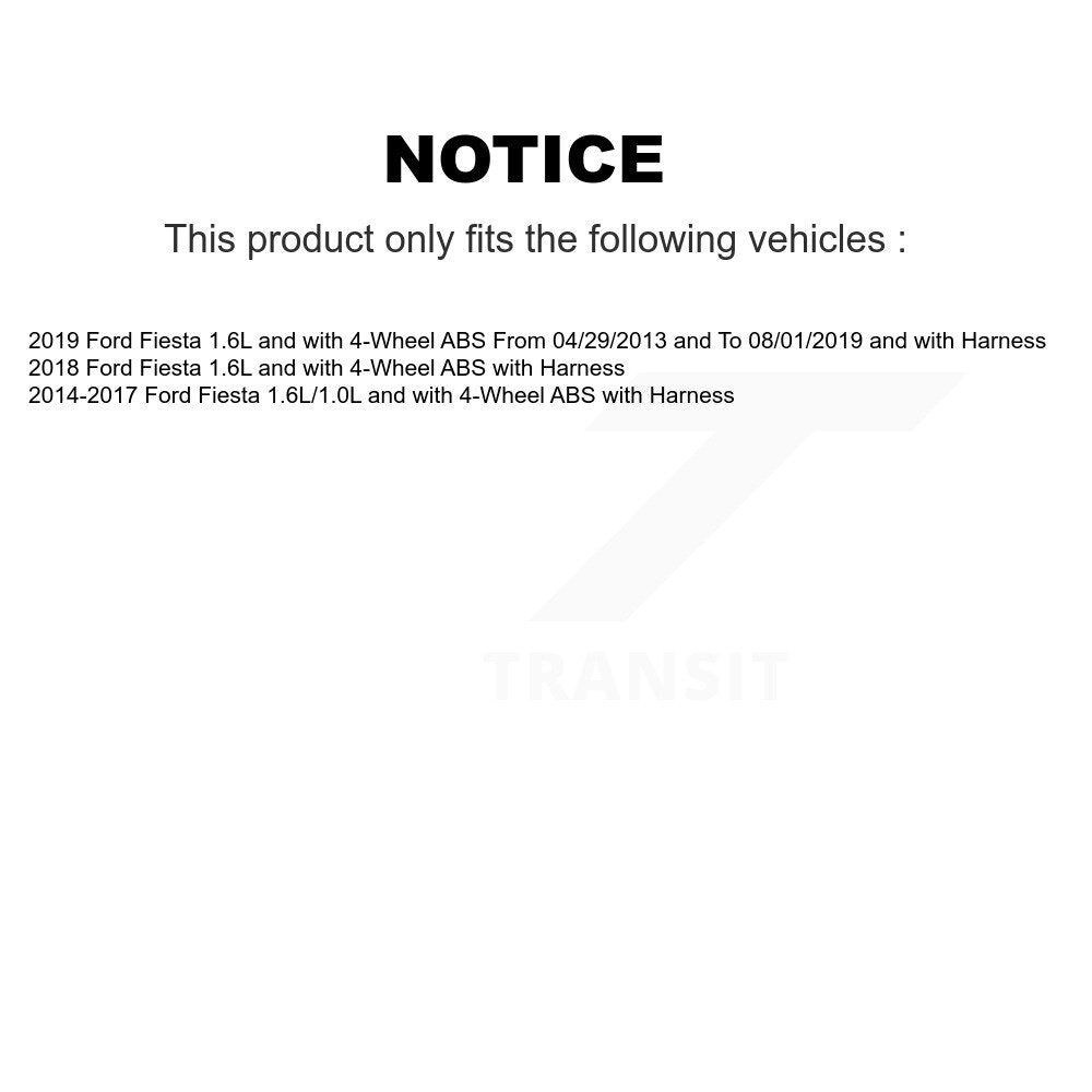 Kit de roulement de roue avant et capteur ABS pour Ford Fiesta K7S-100292