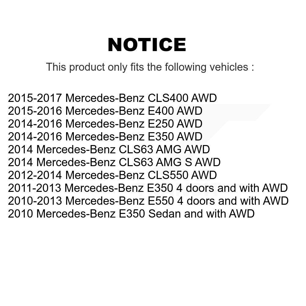 Kit de capteur de roulement de roue avant, pour mercedes-benz E350 E550 E400 E250 CLS550 AMG