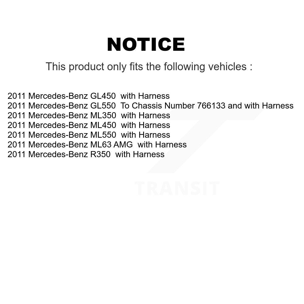 Kit de capteur de roulement de roue arrière, pour mercedes-benz ML350 R350 ML550 GL550 GL450 AM