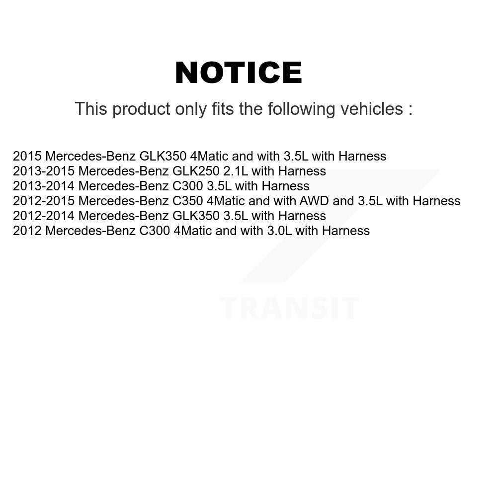 Kit de roulement de roue avant et capteur ABS, pour Mercedes-Benz C300 GLK250 GLK350 C35