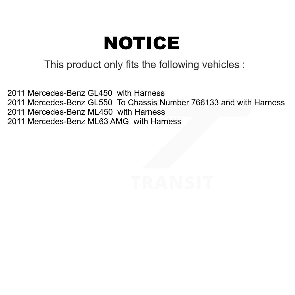 Kit de capteur de roulement de roue avant et arrière, pour Mercedes-Benz GL550 GL450 ML63 AMG ML45