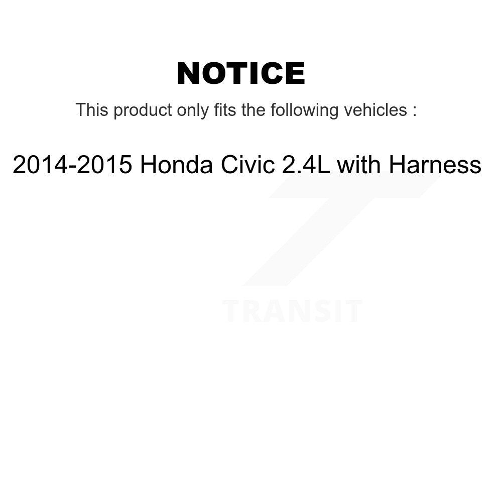 Kit de roulement de roue avant et capteur ABS pour Honda Civic 2014-2015 2,4 l avec harnais