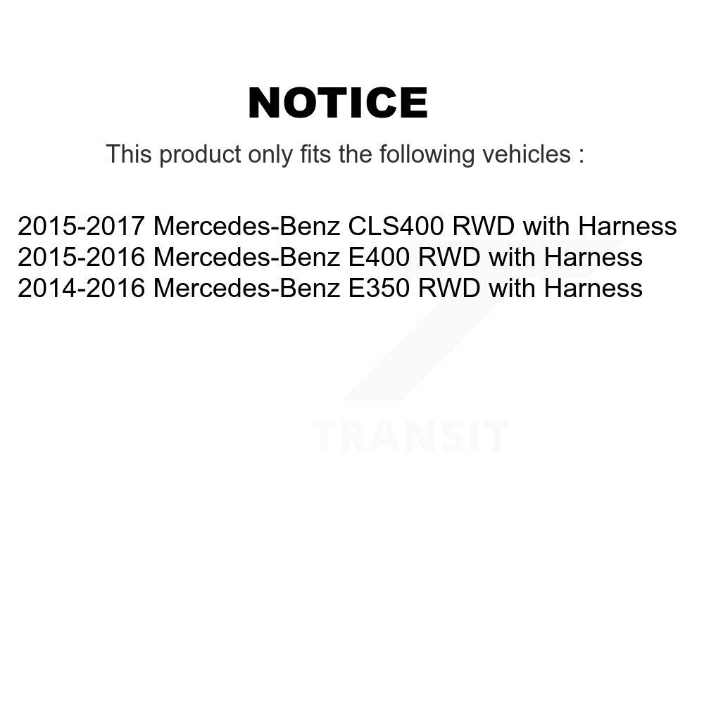 Kit de roulement de roue avant et capteur ABS pour Mercedes-Benz E400 E350 CLS400 RWD