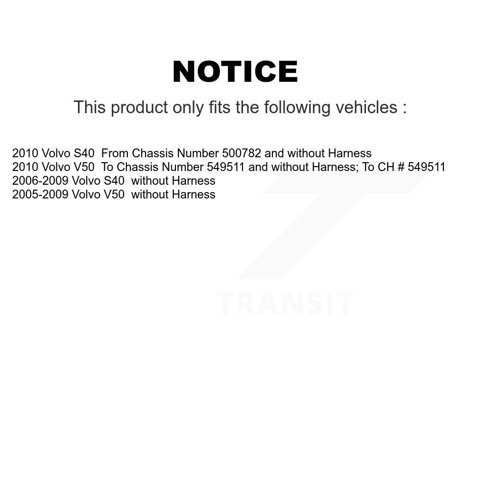 Kit de roulement de moyeu de roue avant et capteur ABS pour Volvo S40 V50 K7S-103239