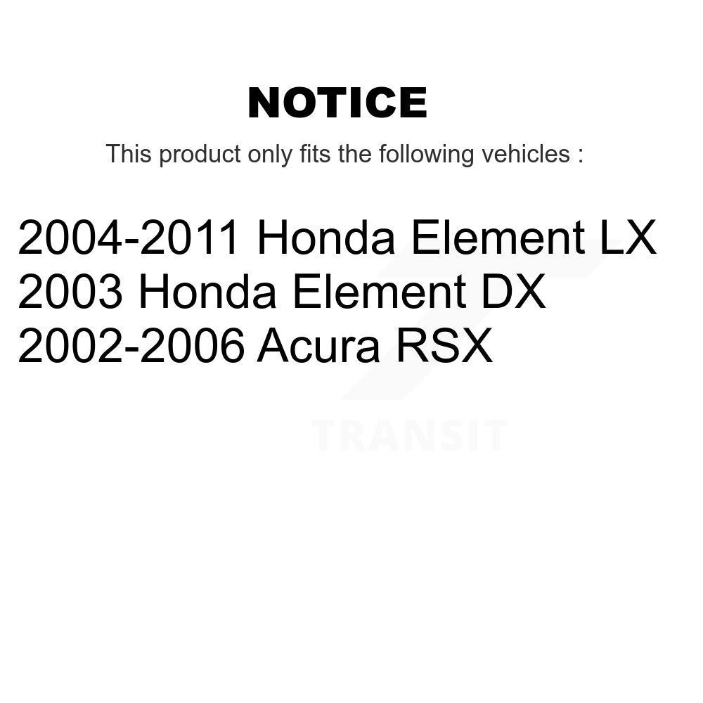 Kit de roulement de roue avant et d'extrémité de biellette de direction pour Honda Element Acura RSX K7T-100015