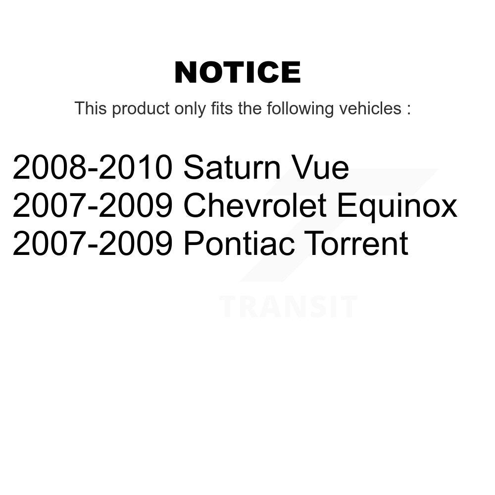 Kit d'extrémité de biellette de roulement de roue avant, pour Chevrolet Equinox Pontiac Torrent Satur