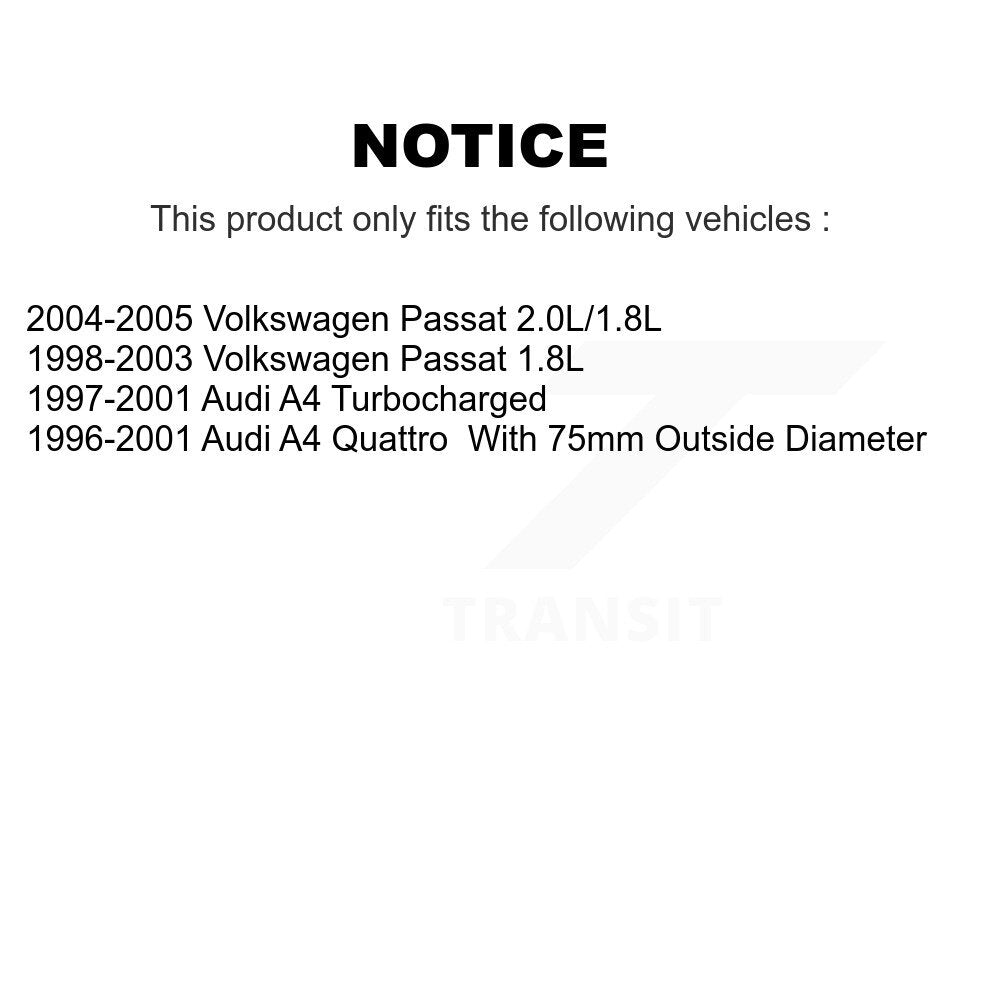 Kit de roulement et de liaison de roue avant pour Volkswagen Passat Audi A4 Quattro