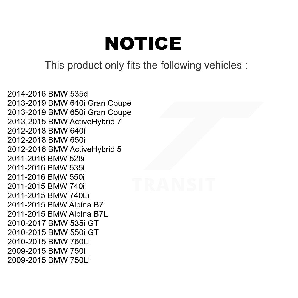 Kit de liaison d'assemblage de roulement de moyeu avant, pour BMW 528i 650i 535i 750Li 750i 550i 640i