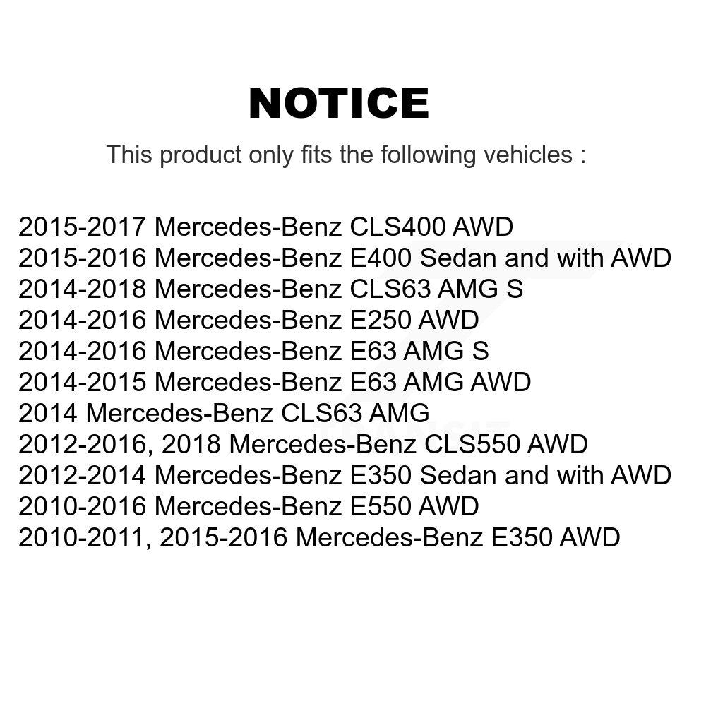 Kit de liaison de roulement de roue avant, pour mercedes-benz E350 E550 E400 E250 CLS550 E63 S