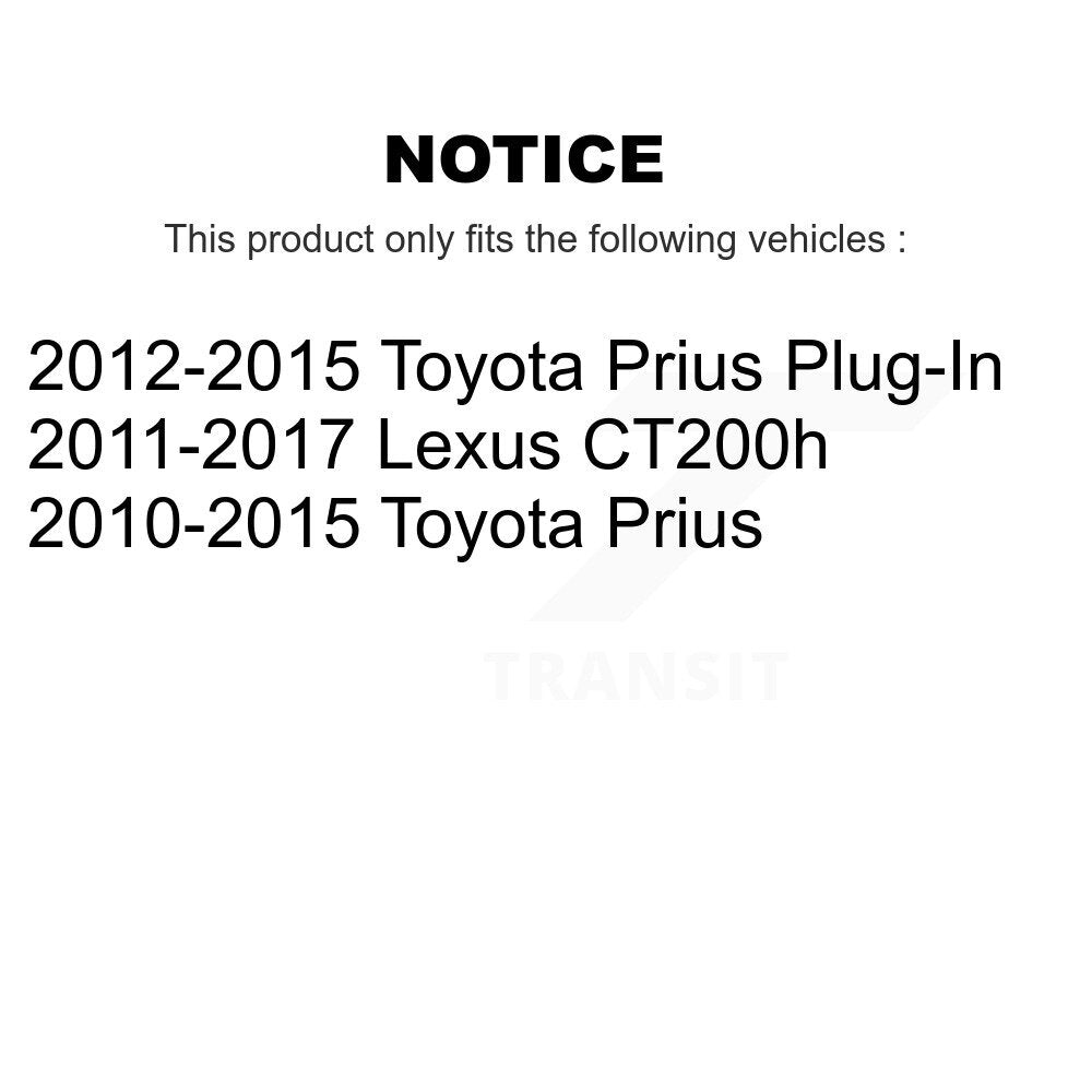 Kit de roulement de roue avant et d'extrémité de biellette de direction pour Toyota Prius Lexus CT200h enfichable