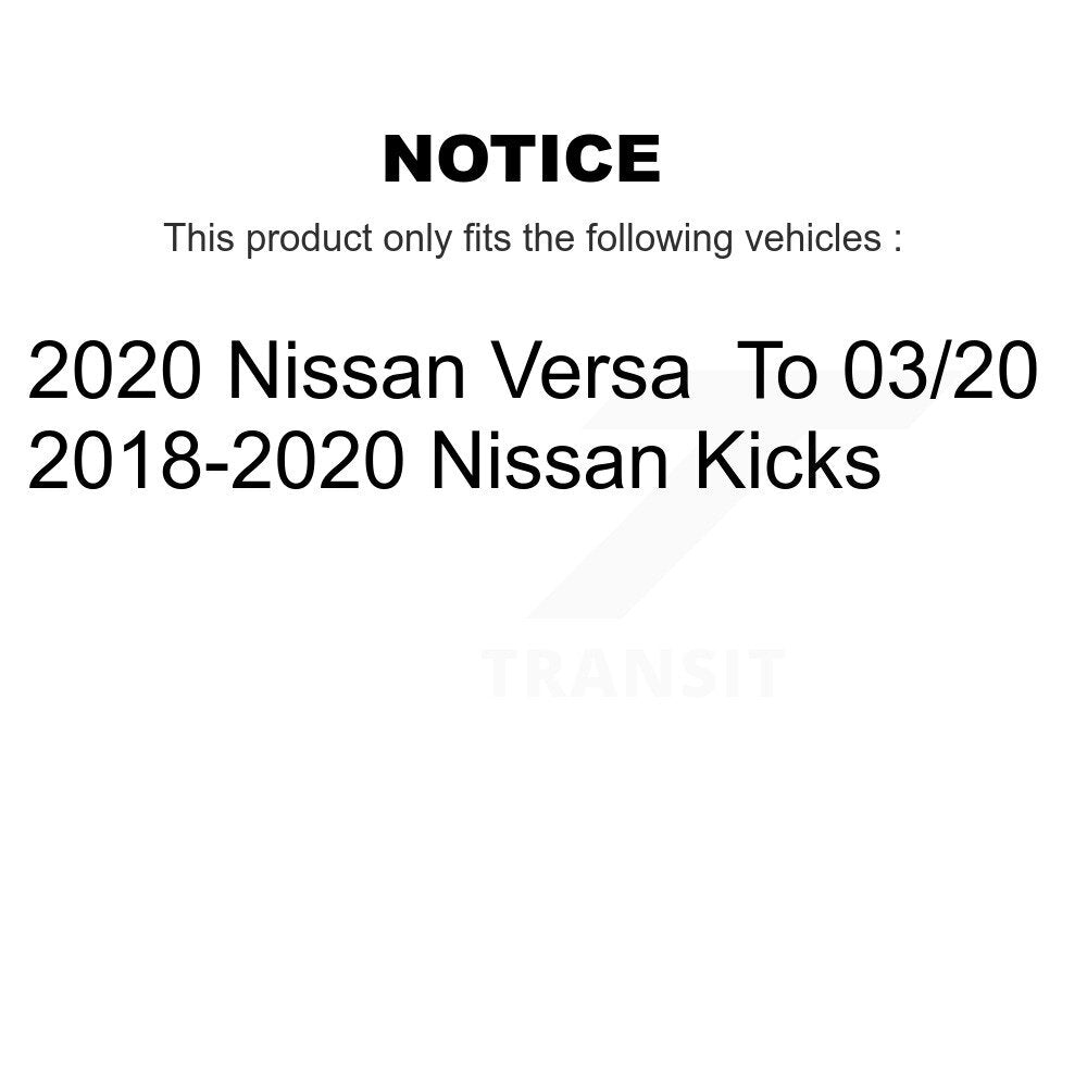 Kit de roulement de roue avant et d'extrémité de biellette de direction pour Nissan kick Versa K7T-101345