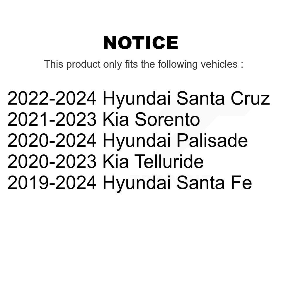 Kit d'assemblage et de liaison de roulement de moyeu avant, pour Hyundai Santa Fe Kia palissade Sorento