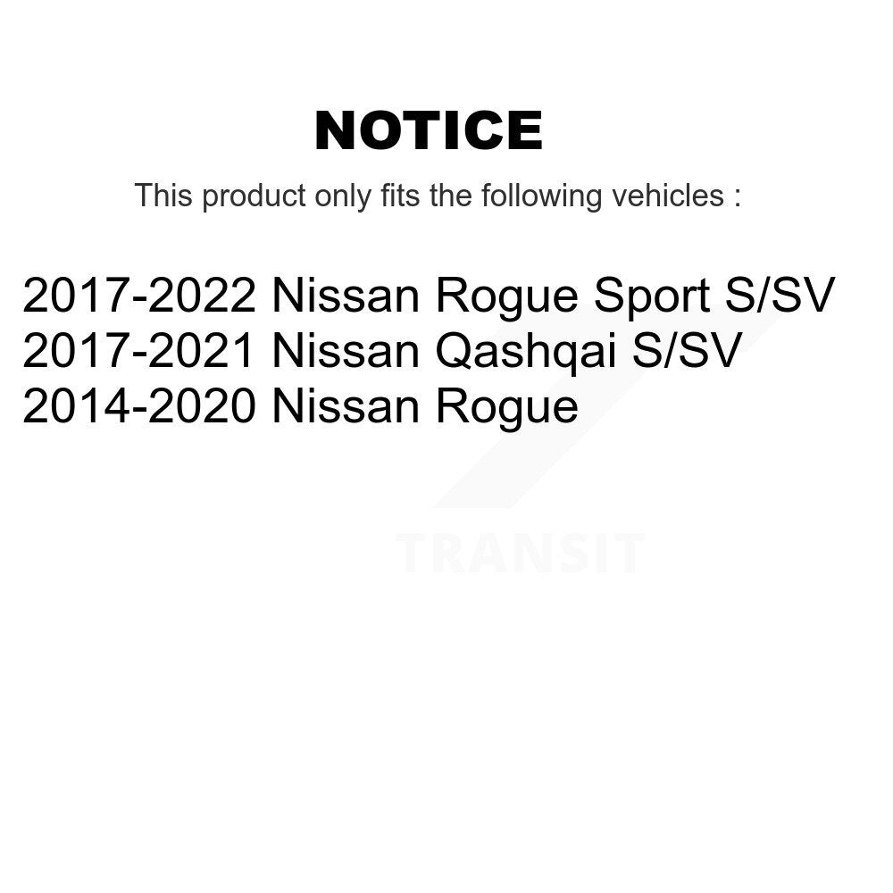 Kit de bras de commande inférieur et de liaison, roulement avant droit, pour Nissan Rogue Sport Qashqai