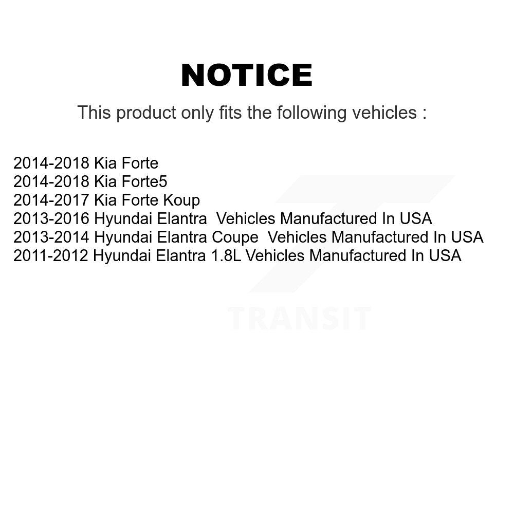 Kit de rotule inférieure et de liaison, roulement avant, pour Hyundai Elantra Kia Forte Forte