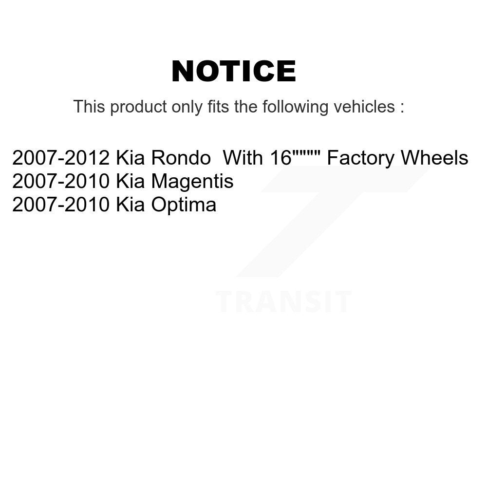 Kit de liaison de biellette de direction, roulement avant gauche, rotule inférieure (5 pièces) pour Kia Rondo Optima