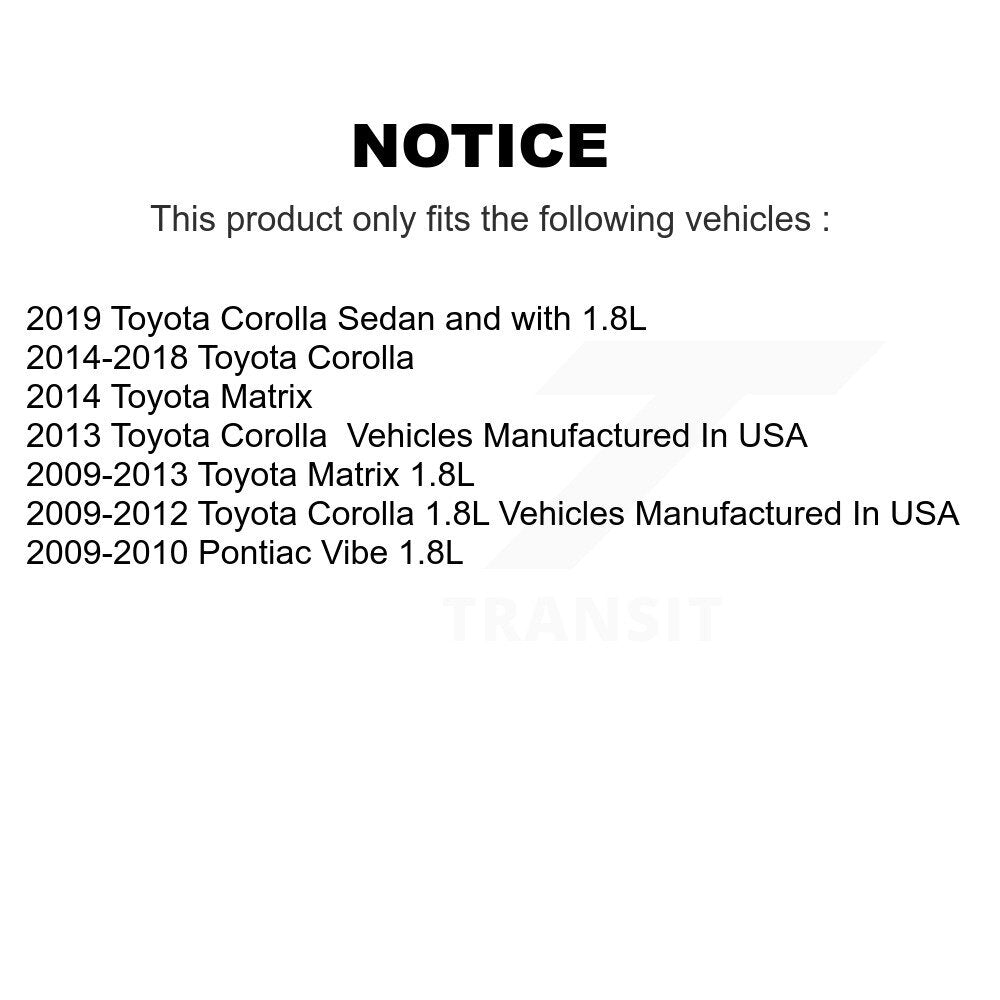 Kit de liaison de biellette de direction extérieure de rotule inférieure de roulement avant pour Toyota Corolla Matrix
