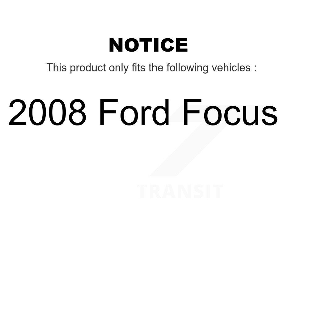 Kit de liaison de biellette de direction, roulement avant droit, bras de commande inférieur (5 pièces) pour Ford Focu 2008