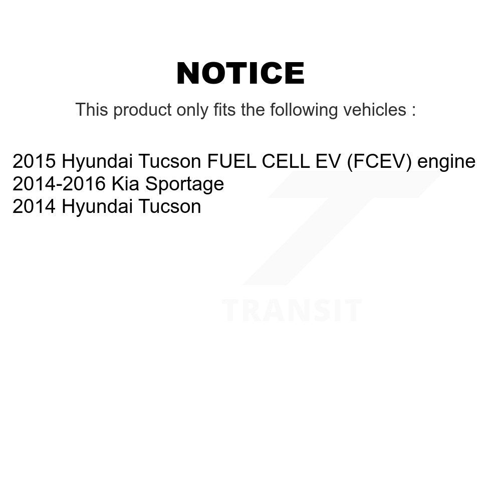 Kit de liaison de biellette de direction, roulement avant droit, bras de commande inférieur (5 pièces) pour Hyundai Tucson