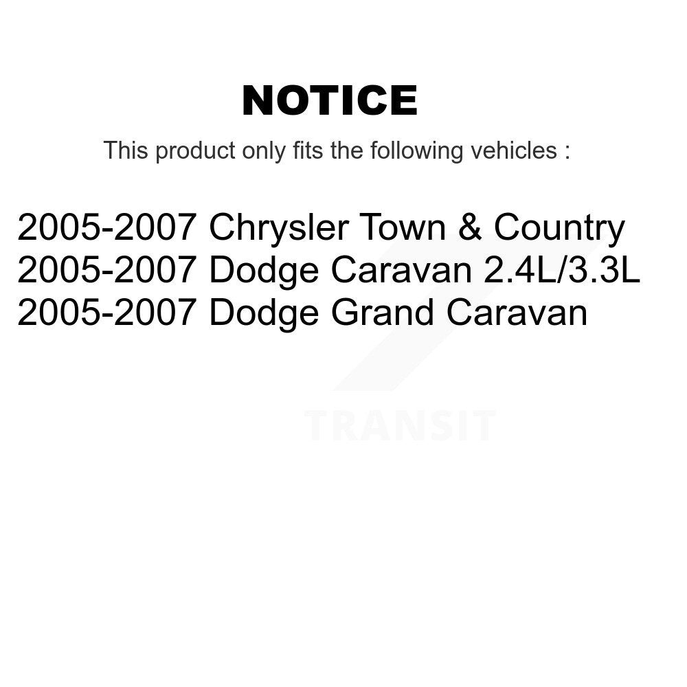 Kit de liaison de biellette de direction extérieure, bras inférieur de roulement avant gauche pour remorquage Dodge Grand Caravan