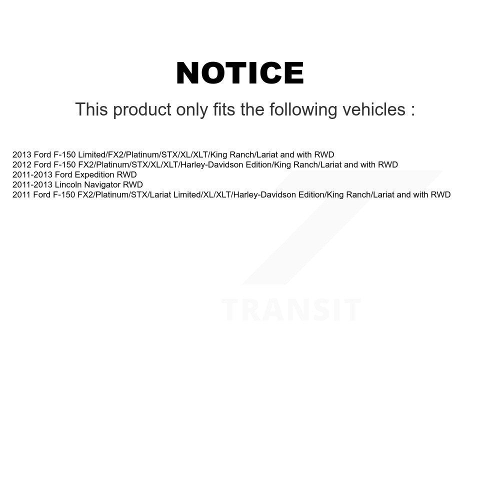 Kit de bras de commande et de liaison supérieur inférieur, roulement avant droit, pour Ford F-150 Expeditio