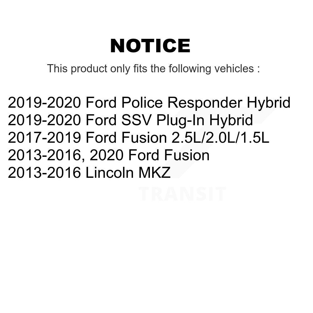 Kit de liaison de biellette de direction, roulement avant droit, bras de commande inférieur (5 pièces) pour Ford Fusion MK