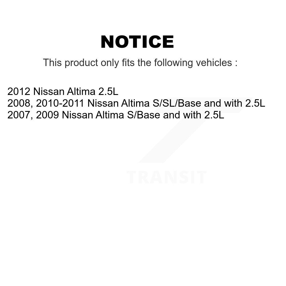 Kit de biellette et de liaison de bras de commande inférieur, roulement avant droit (5 pièces) pour Nissan Altim