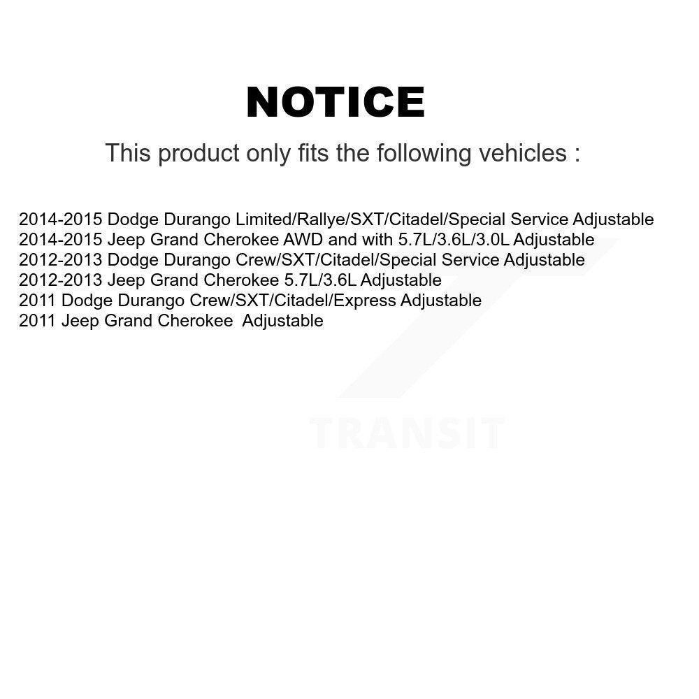 Kit de liaison de biellette de direction extérieure, roulement avant gauche, joint à rotule supérieur et inférieur (5 pièces) pour Jeep