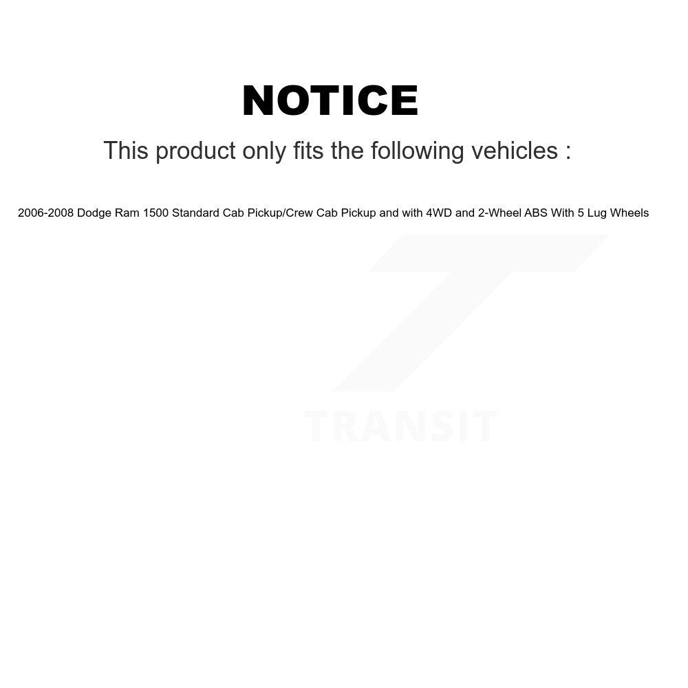 Kit de liaison de biellette de direction extérieure, roulement de moyeu avant gauche, bras supérieur inférieur pour Dodge Ram 150