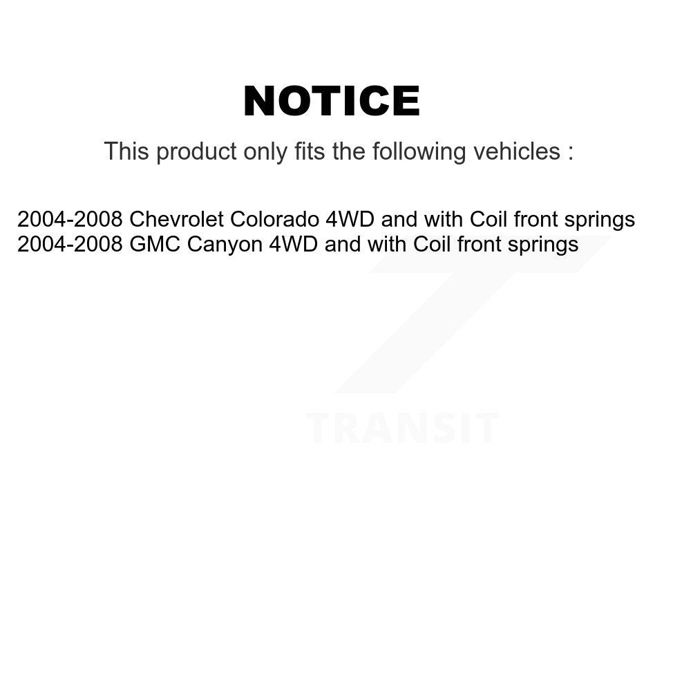Kit de rotule et de liaison supérieure et inférieure, roulement avant droit, pour Chevrolet Colorado GM