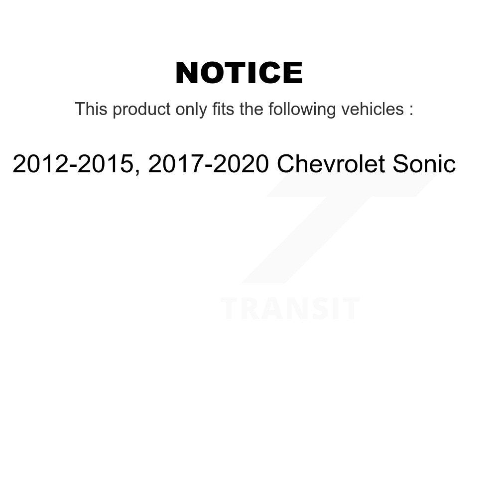 Kit de lien de stabilisateur de barre stabilisatrice de rotule inférieure de roulement avant pour Chevrolet Sonic