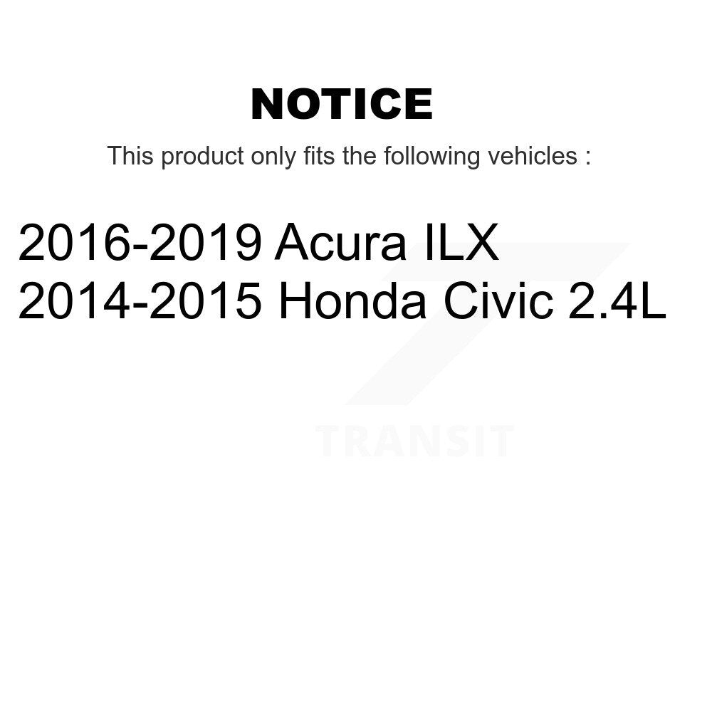 Kit de liaison de biellette de direction extérieure, bras de commande inférieur de roulement avant (8 pièces) pour Honda Civic IL