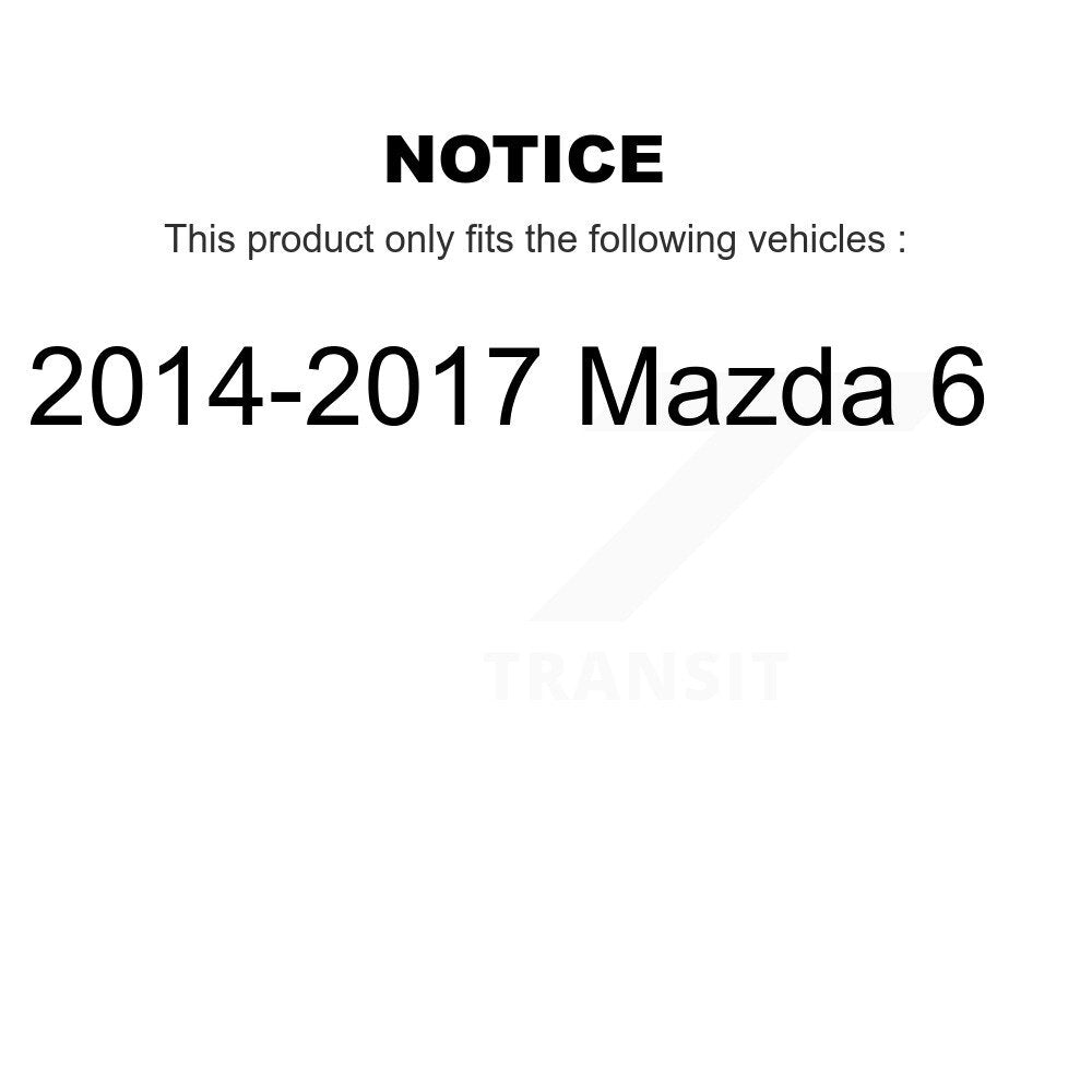 Kit de biellette de direction et de liaison extérieure de rotule inférieure de roulement avant (8 pièces) pour Mazda 6 14-17