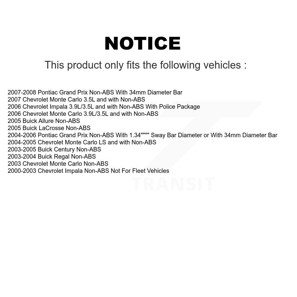 Kit de liaison de biellette de direction extérieure, bras de commande inférieur, roulement avant (8 pièces) pour Chevrolet Gran