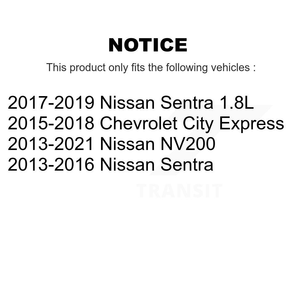 Kit de liaison de bras de commande inférieur, roulement avant, pour Nissan Sentra NV200 Chevrolet City